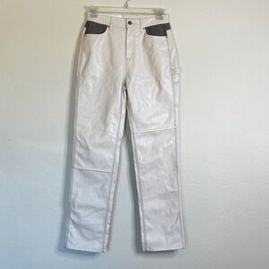 Andersson Bell cream High-Waisted trouser Pants with Gray Accents medium